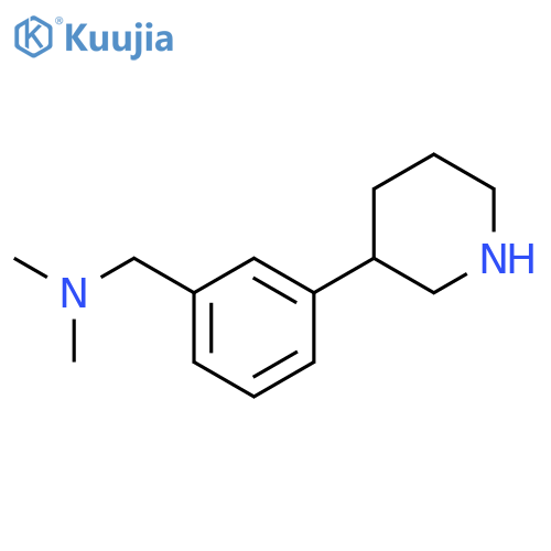 dimethyl({3-(piperidin-3-yl)phenylmethyl})amine structure