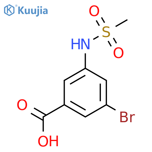 3-Bromo-5-(methylsulfonamido)benzoic acid structure