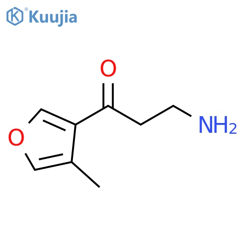 1-Propanone, 3-amino-1-(4-methyl-3-furanyl)- structure