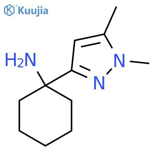 1-(1,5-dimethyl-1H-pyrazol-3-yl)cyclohexan-1-amine structure