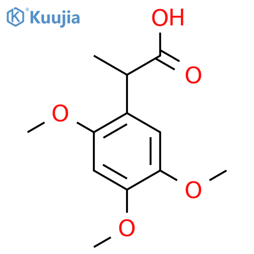 2-(2,4,5-trimethoxyphenyl)propanoic acid structure