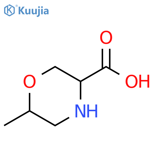 6-methylmorpholine-3-carboxylic acid structure