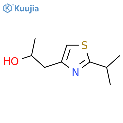 1-2-(propan-2-yl)-1,3-thiazol-4-ylpropan-2-ol structure