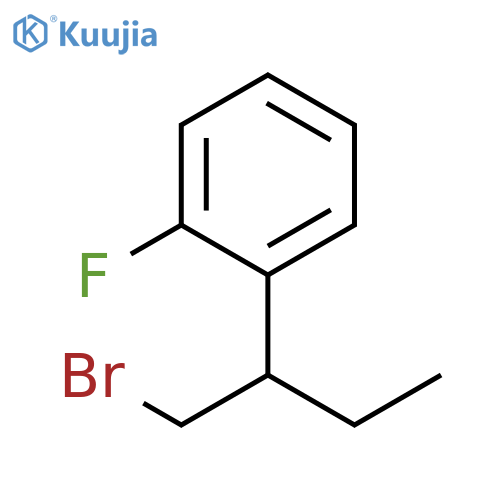 Benzene, 1-[1-(bromomethyl)propyl]-2-fluoro- structure