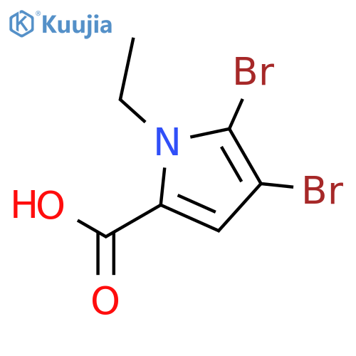 1H-Pyrrole-2-carboxylic acid, 4,5-dibromo-1-ethyl- structure