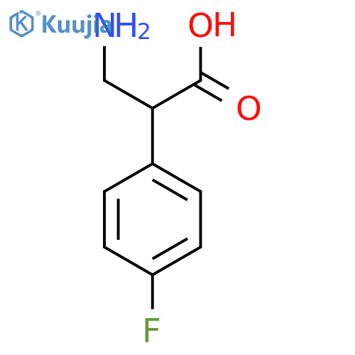 3-Amino-2-(4-fluorophenyl)propanoic acid structure