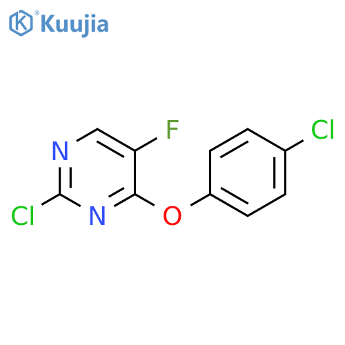 2-chloro-4-(4-chlorophenoxy)-5-fluoropyrimidine structure