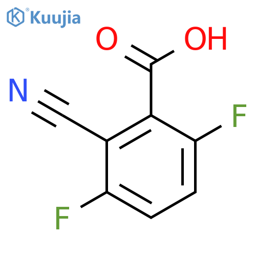 2-Cyano-3,6-difluorobenzoic acid structure
