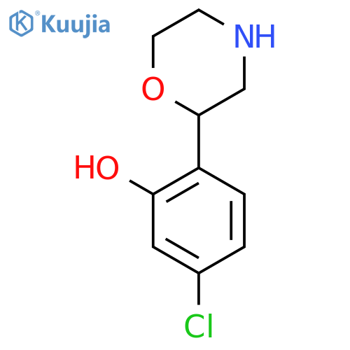 5-chloro-2-(morpholin-2-yl)phenol structure