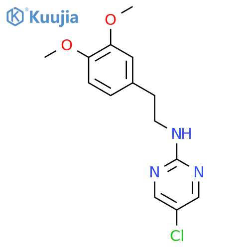 5-chloro-N-[2-(3,4-dimethoxyphenyl)ethyl]pyrimidin-2-amine structure