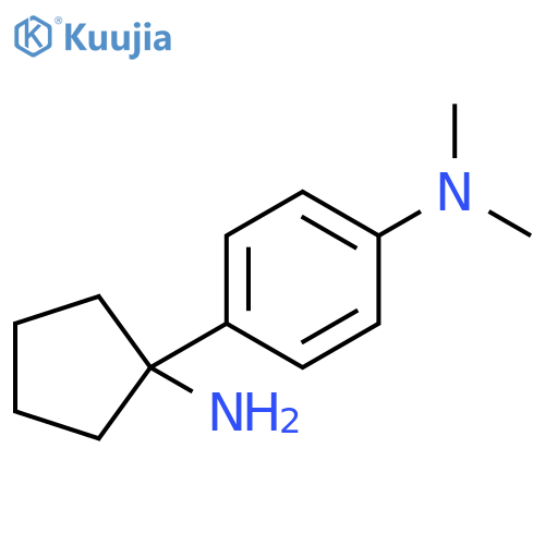 4-(1-aminocyclopentyl)-N,N-dimethylaniline structure