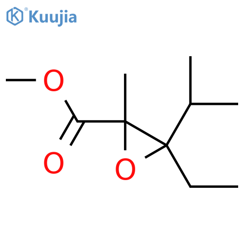 Methyl 3-ethyl-2-methyl-3-propan-2-yloxirane-2-carboxylate structure