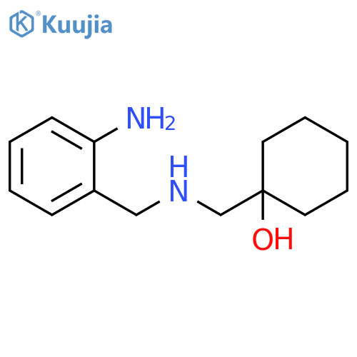 1-({(2-aminophenyl)methylamino}methyl)cyclohexan-1-ol structure