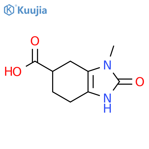 3-methyl-2-oxo-2,3,4,5,6,7-hexahydro-1H-1,3-benzodiazole-5-carboxylic acid structure