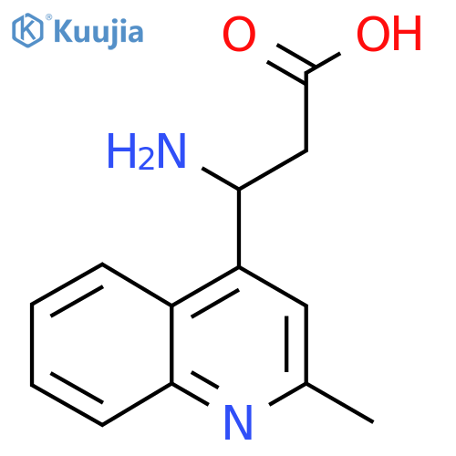 3-amino-3-(2-methylquinolin-4-yl)propanoic acid structure