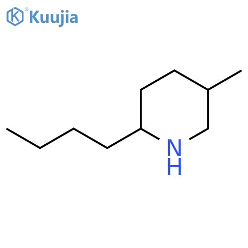 2-Butyl-5-methylpiperidine structure