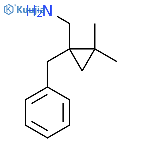 (1-benzyl-2,2-dimethylcyclopropyl)methanamine structure