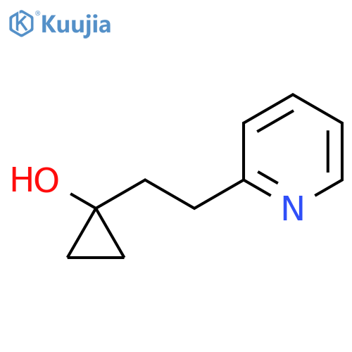 1-2-(pyridin-2-yl)ethylcyclopropan-1-ol structure