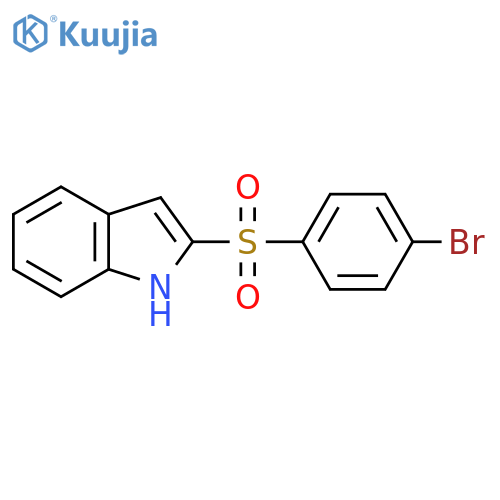 2-((4-Bromophenyl)sulfonyl)-1H-indole structure