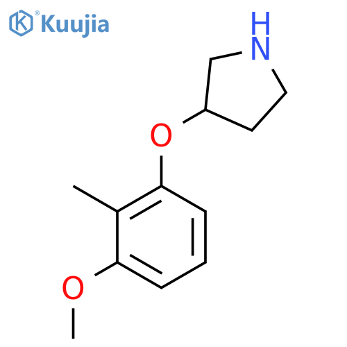3-(3-methoxy-2-methylphenoxy)pyrrolidine structure