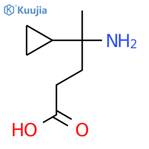 4-amino-4-cyclopropylpentanoic acid structure