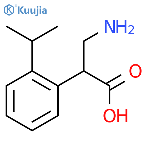 3-amino-2-2-(propan-2-yl)phenylpropanoic acid structure