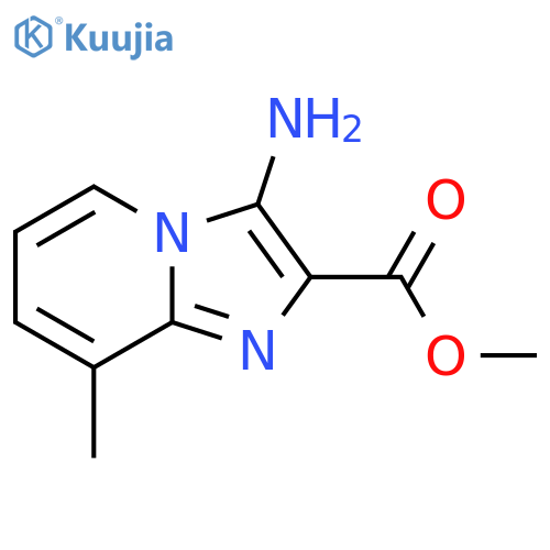 methyl 3-amino-8-methylimidazo1,2-apyridine-2-carboxylate structure
