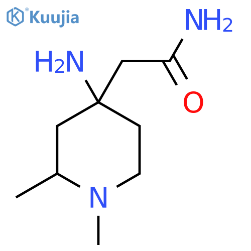 2-(4-amino-1,2-dimethylpiperidin-4-yl)acetamide structure