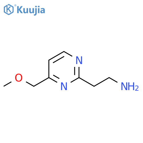 2-Pyrimidineethanamine, 4-(methoxymethyl)- structure