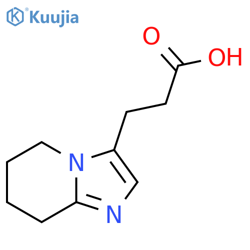 3-{5H,6H,7H,8H-imidazo[1,2-a]pyridin-3-yl}propanoic acid structure