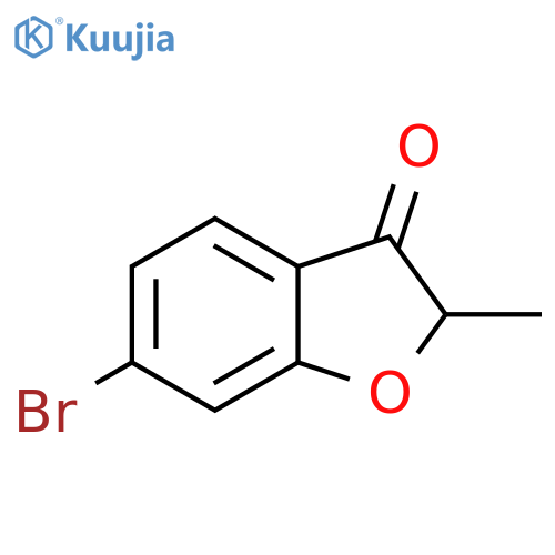6-bromo-2-methyl-2,3-dihydro-1-benzofuran-3-one structure