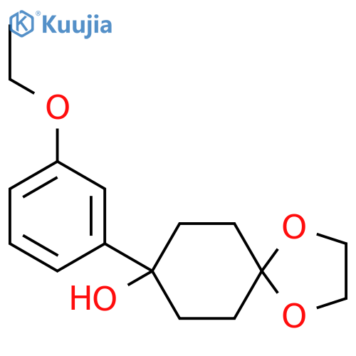 8-(3-Ethoxyphenyl)-1,4-dioxaspiro[4.5]decan-8-ol structure