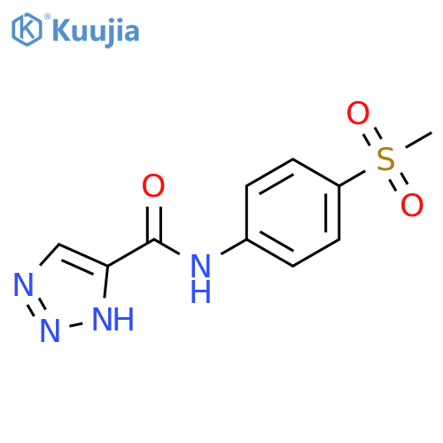 N-(4-methanesulfonylphenyl)-1H-1,2,3-triazole-5-carboxamide structure