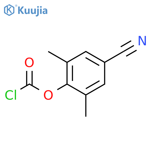 4-CYANO-2,6-DIMETHYLPHENYL CHLOROFORMATE structure