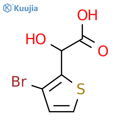 2-(3-bromothiophen-2-yl)-2-hydroxyacetic acid structure