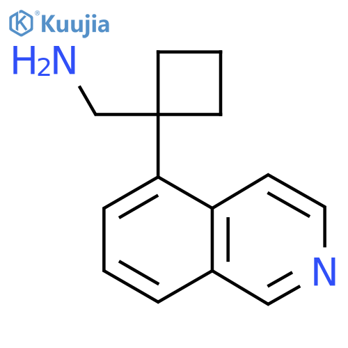 1-(isoquinolin-5-yl)cyclobutylmethanamine structure