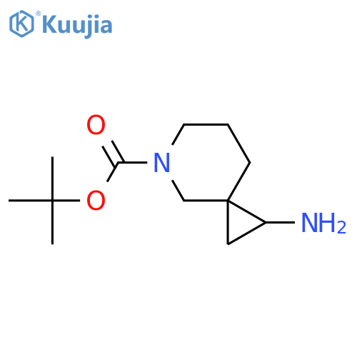 tert-butyl 1-amino-5-azaspiro[2.5]octane-5-carboxylate structure