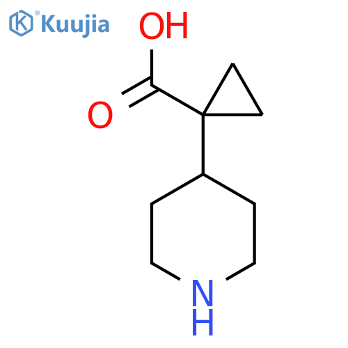 1-(piperidin-4-yl)cyclopropane-1-carboxylic acid structure