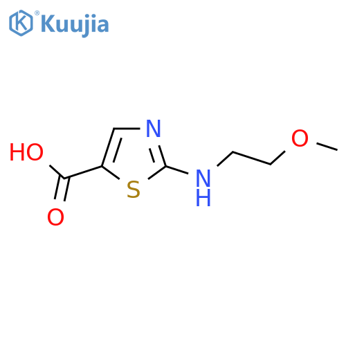 2-[(2-Methoxyethyl)amino]-1,3-thiazole-5-carboxylic acid structure