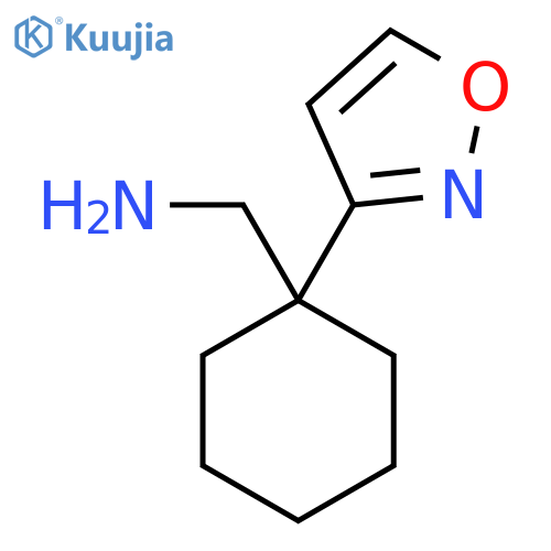 1-(1,2-oxazol-3-yl)cyclohexylmethanamine structure
