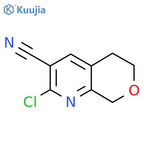 2-chloro-5H,6H,8H-pyrano3,4-bpyridine-3-carbonitrile structure