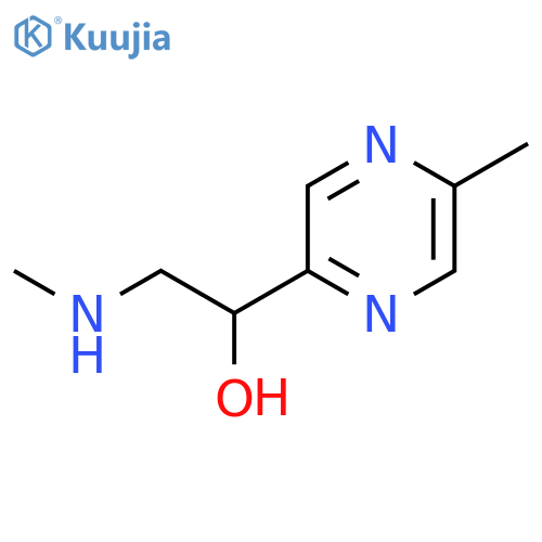 2-(methylamino)-1-(5-methylpyrazin-2-yl)ethan-1-ol structure