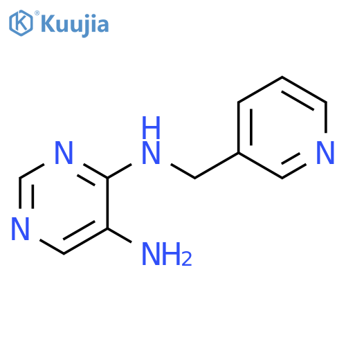 N4-(3-pyridylmethyl)pyrimidine-4,5-diamine structure