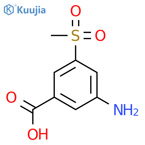3-Amino-5-(methylsulfonyl)benzoic acid structure
