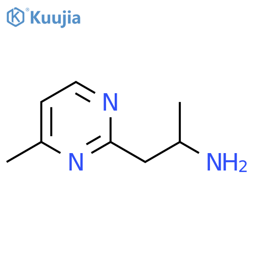 1-(4-Methylpyrimidin-2-yl)propan-2-amine structure