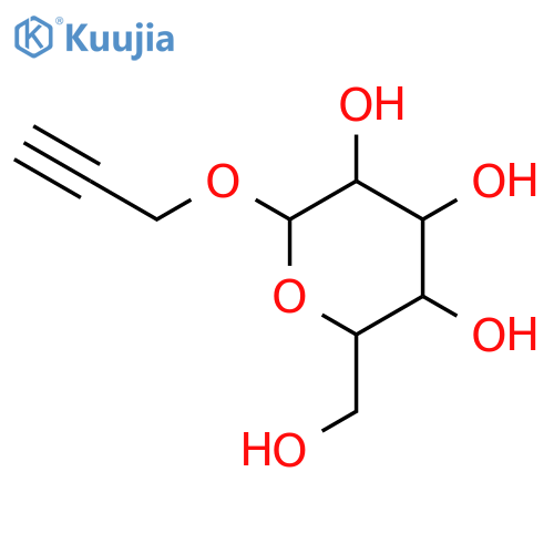 Propargyl a-D-glucopyranoside structure