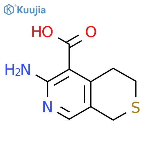 6-amino-1H,3H,4H-thiopyrano[3,4-c]pyridine-5-carboxylic acid structure