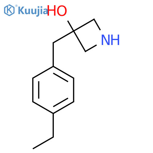 3-(4-ethylphenyl)methylazetidin-3-ol structure