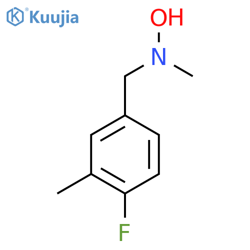 N-(4-fluoro-3-methylphenyl)methyl-N-methylhydroxylamine structure