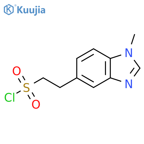 2-(1-methyl-1H-1,3-benzodiazol-5-yl)ethane-1-sulfonyl chloride structure